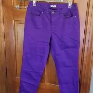 Purple straight leg pants